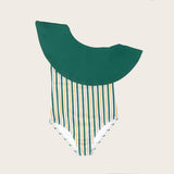 Hamptons Stripe One Shoulder Ruffle