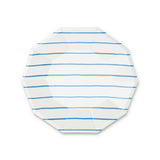 Cobalt Frenchie Striped Small Plates