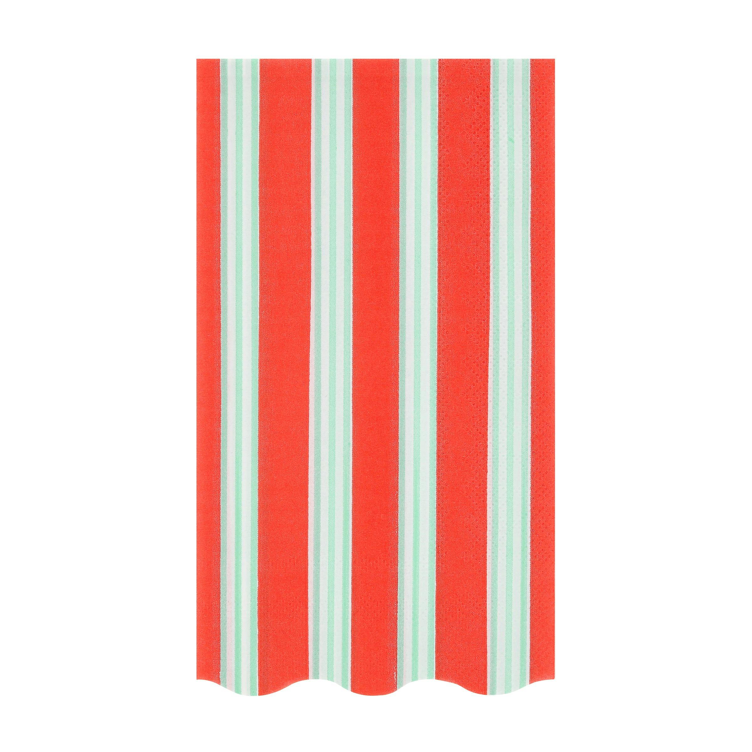 Festive Stripe Guest Towels