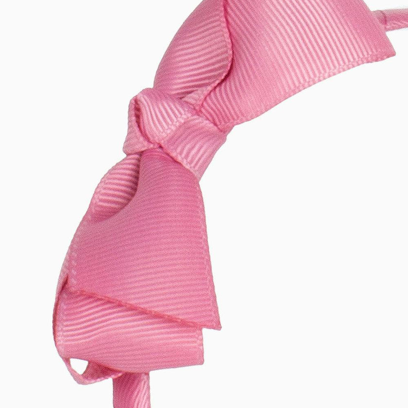 Pretty Bow Alice Band in Dusky Pink