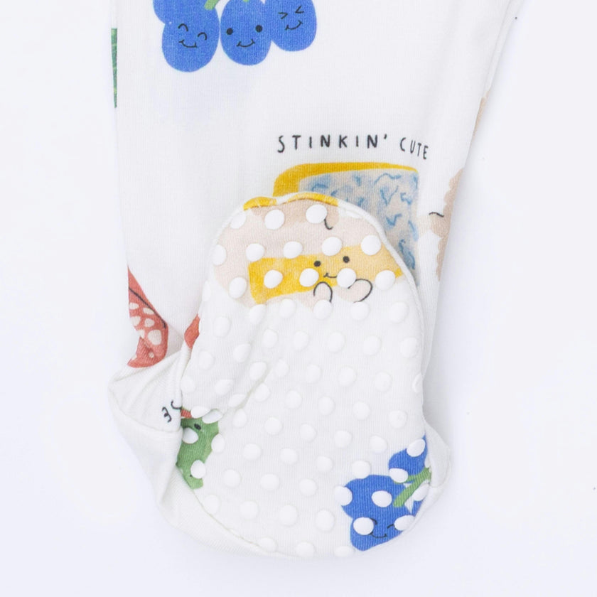 Charcuterie Cuties - 2 Way Zipper Footie
