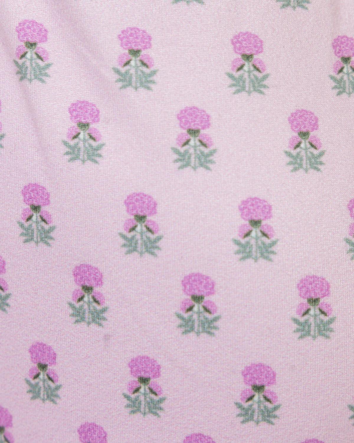 Kids Base Layer Set in Pink Marigold