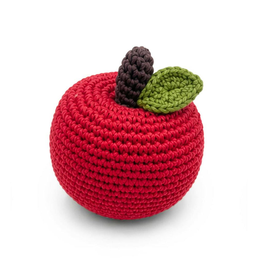 Apple & Teddy Gift Box 🐻🍎 100% organic cotton doll lovey and rattle