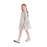 Purple Sylvara Sequin Ruffle Skirt Set