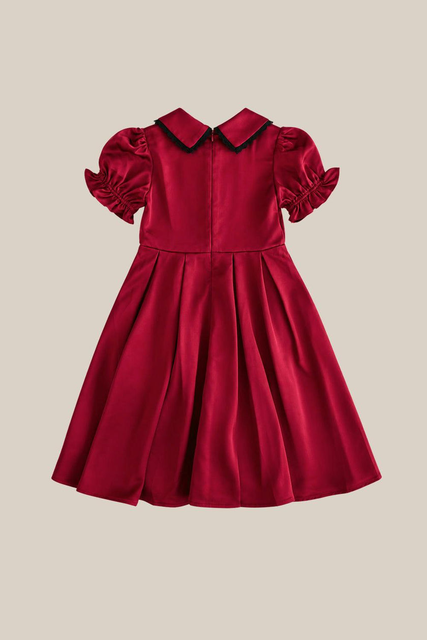 Mini Sophia Dress in Garnet