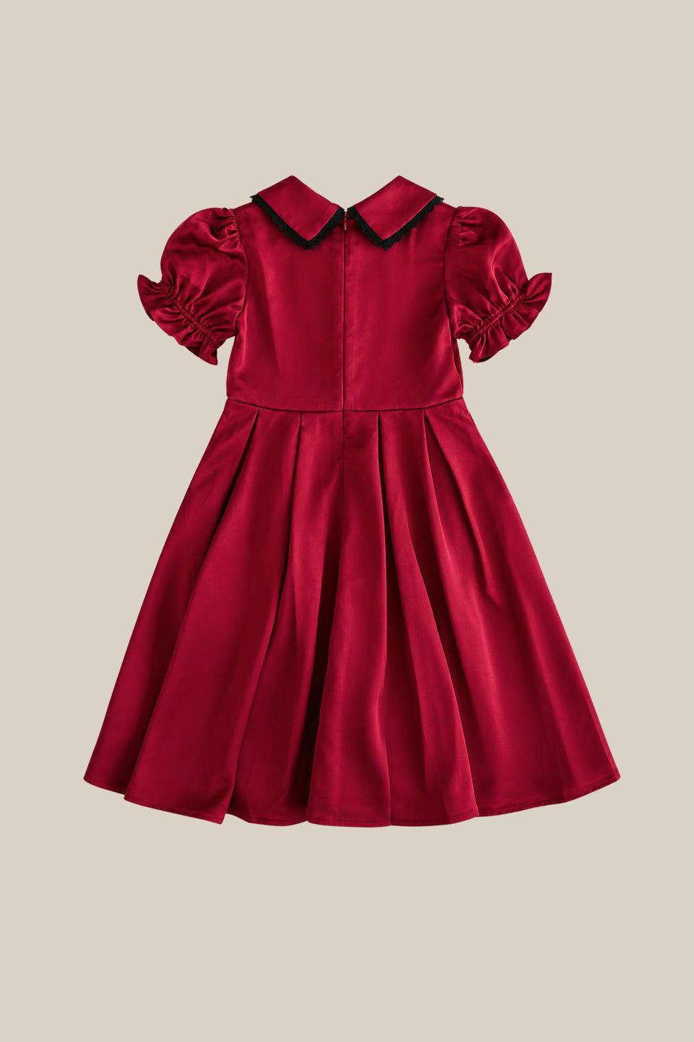 Mini Sophia Dress in Garnet