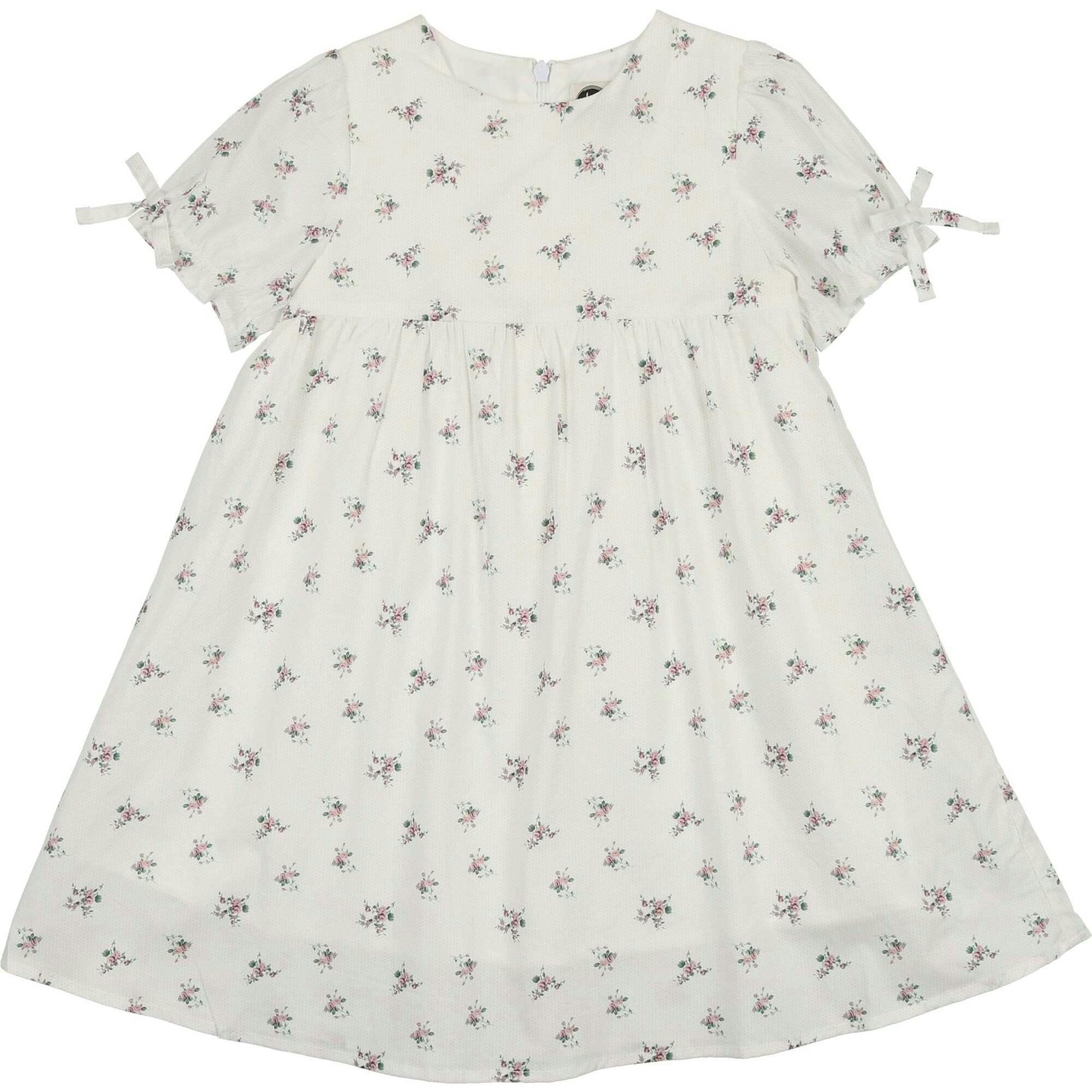 Rose Dot Short Sleeve Dress