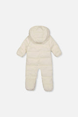 Baby Cloud One Piece Snowsuit Adapted For Car Seats Off White