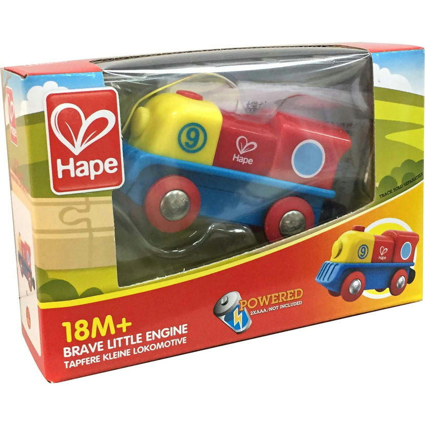 Hape: Brave Little Engine&nbsp;- Red-Yellow-Blue - Train Locomotive