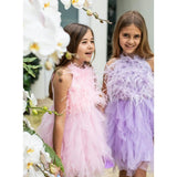 Lavender Haze Feather Dress