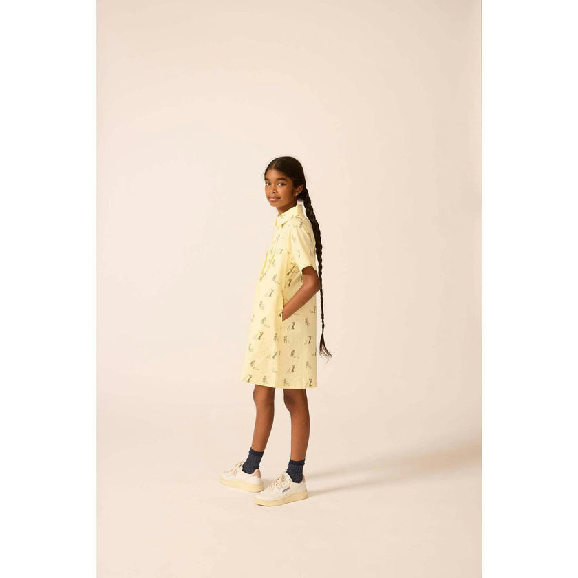 Shirtdress in Pale Yellow Duet