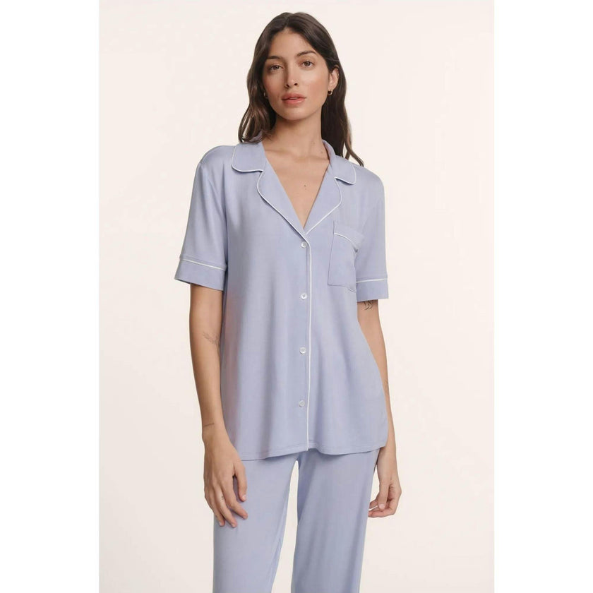 Gisele TENCEL™ Short Sleeve & Pant PJ Set, Purple