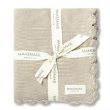 Organic Cotton Scalloped Baby Blanket
