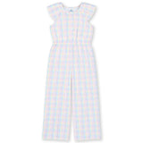 Plaid Seersucker Jumpsuit