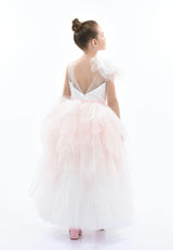 Pink Baylor Tulle Gown