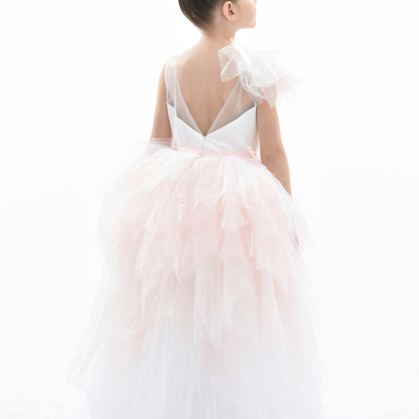 Pink Baylor Tulle Gown