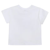 White Tee with Food Motifs