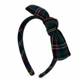 Plaid Bow Headband