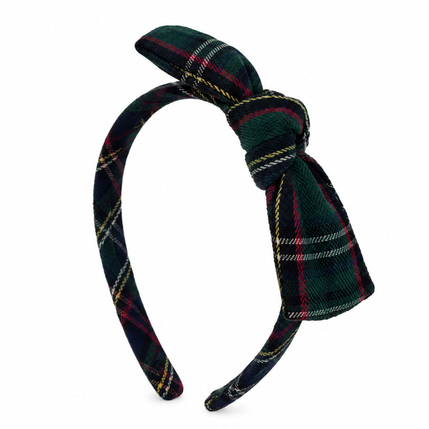 Plaid Bow Headband