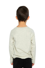 Organic Cotton Long Sleeve T-Shirt Heather Grey