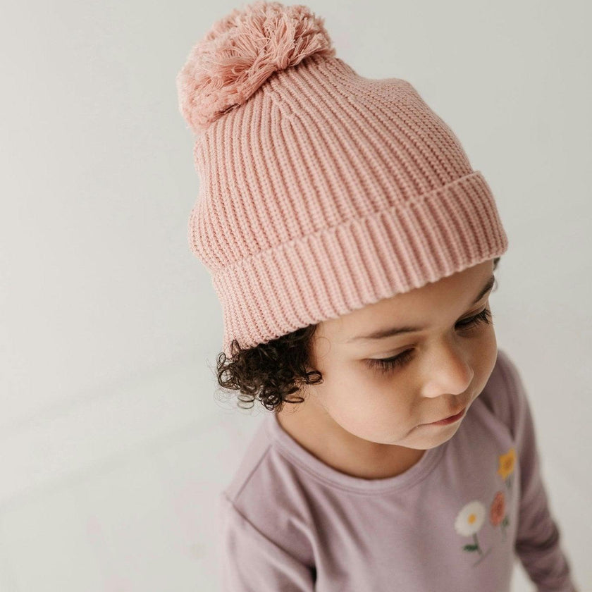 Knit Pom Hat Portabella