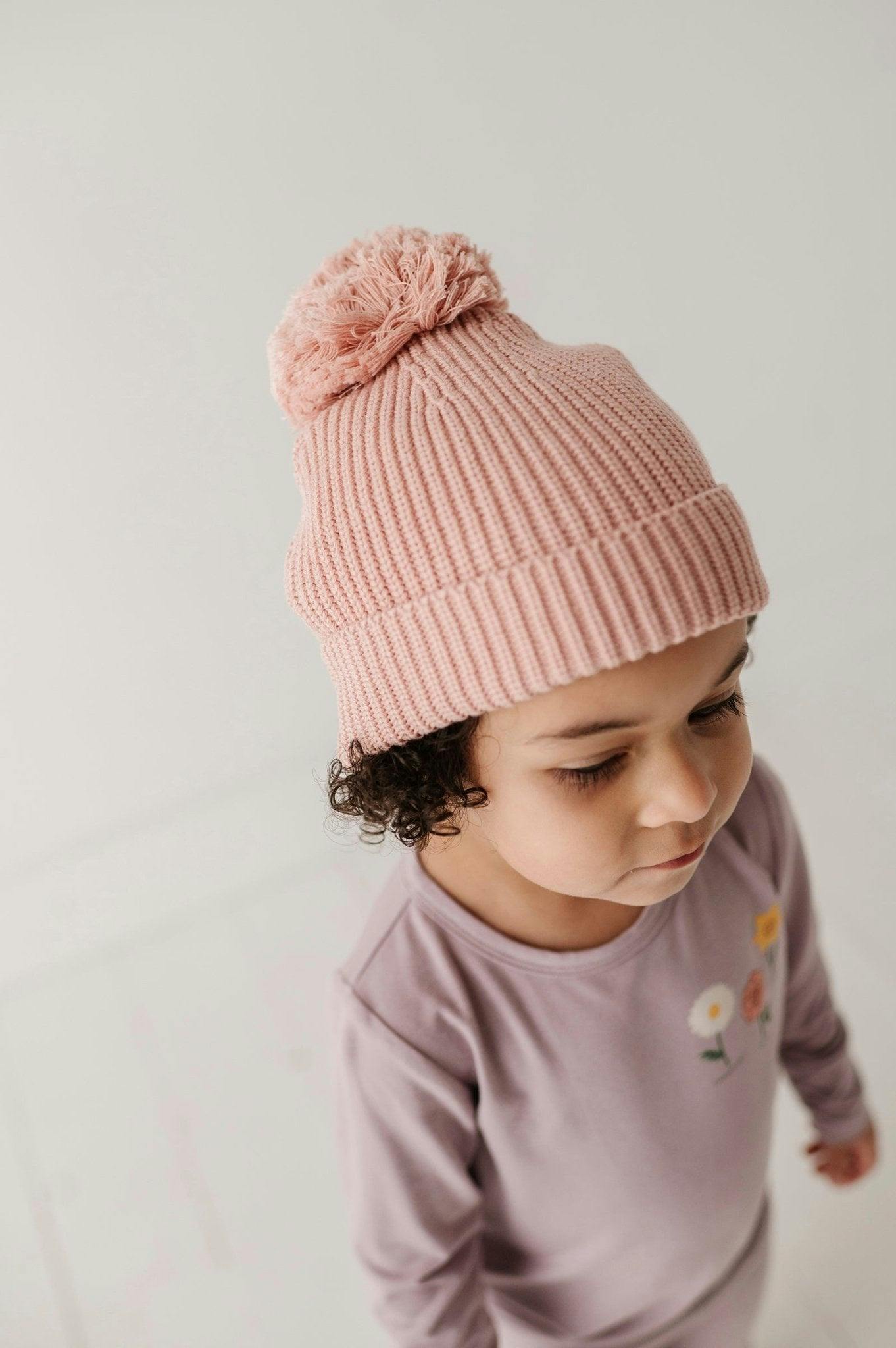 Baby & Kid's Knit Pom Hat