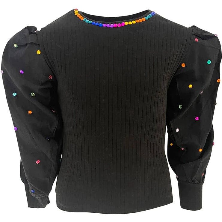 Gem Queen Puff Sleeve Blouse