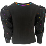 Gem Queen Puff Sleeve Blouse