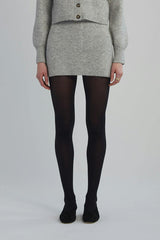 LYDIA MINI SKIRT | PALE MELANGE GREY