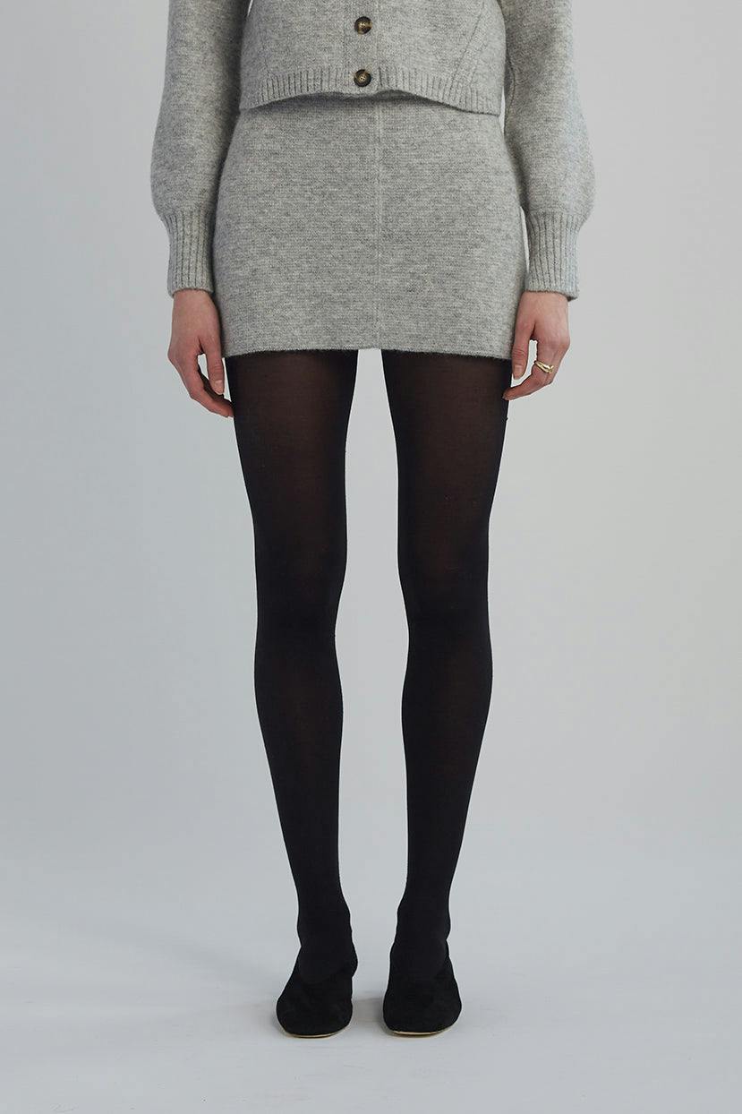LYDIA MINI SKIRT | PALE MELANGE GREY