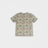Alfred Boy T-shirt Short Sleeve, Beige Jungle