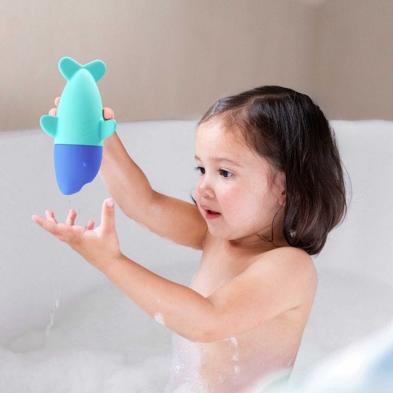 Shark Bath Bundle – Squeezi Shark, Bath Puzzle Shark & Cana Bath Toys for Toddlers