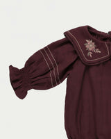 Gladys Baby Bubble Romper - Plum