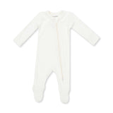 Solid Snow White - 2 Way Zipper Footie