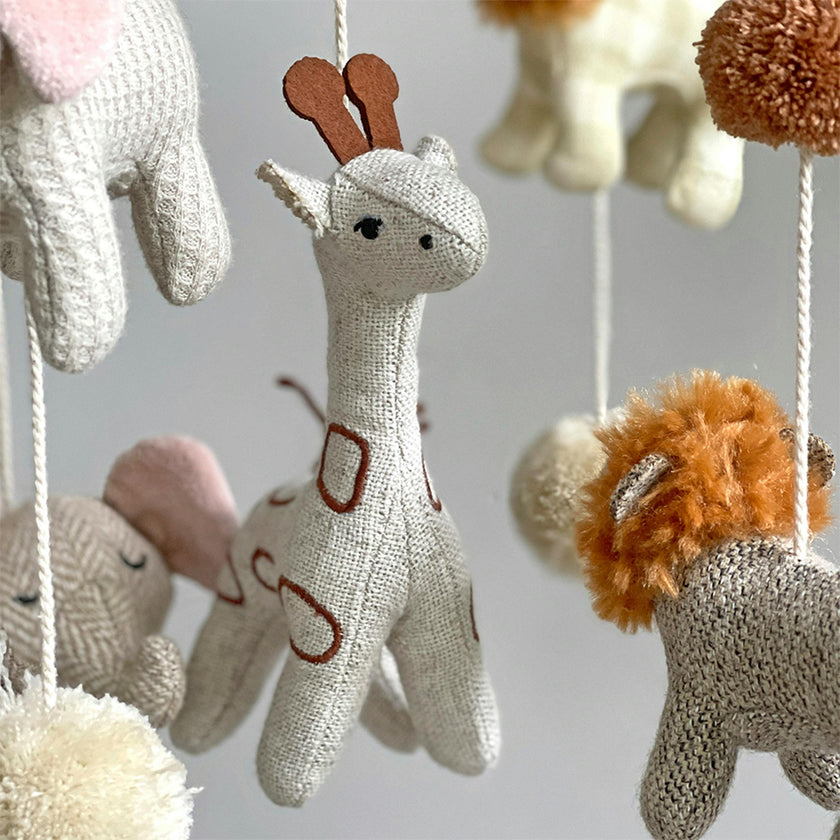 Kendi Safari Animal Nursery Ceiling Hanging