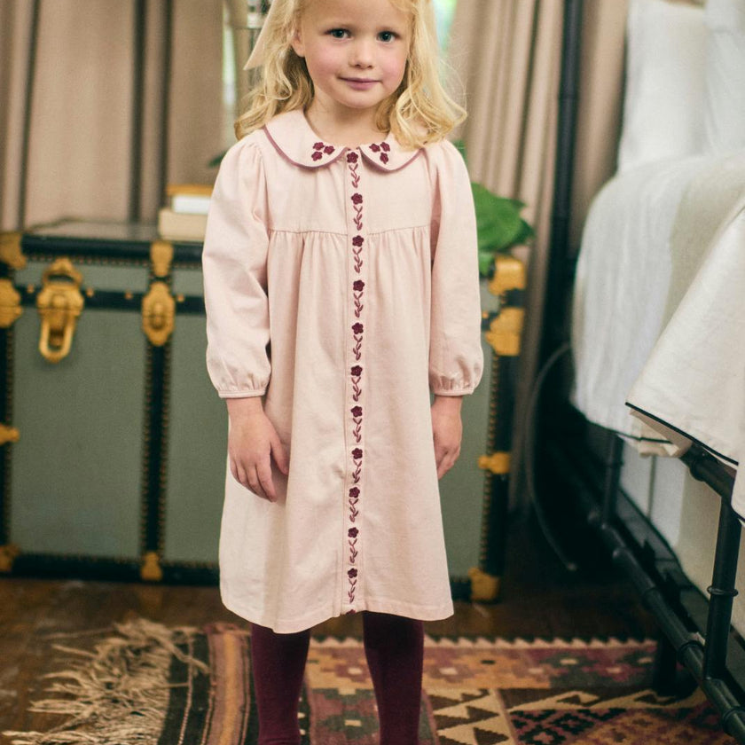 Collier Dress in Blushing Pink