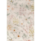 Dewdrop Meadow Timeless Floral Ruffle Zipper Pouch