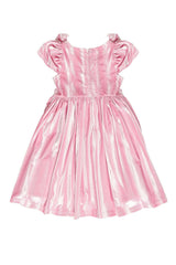Mini Tiara Dress in Pink Velvet