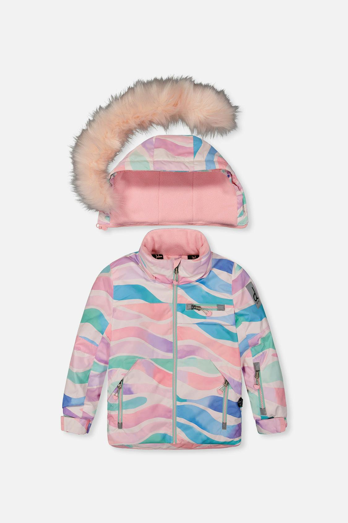 Two Piece Play Snowsuit Multicolored Line Print