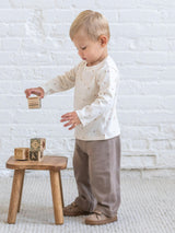 Arin Wide Leg Pant - Taupe