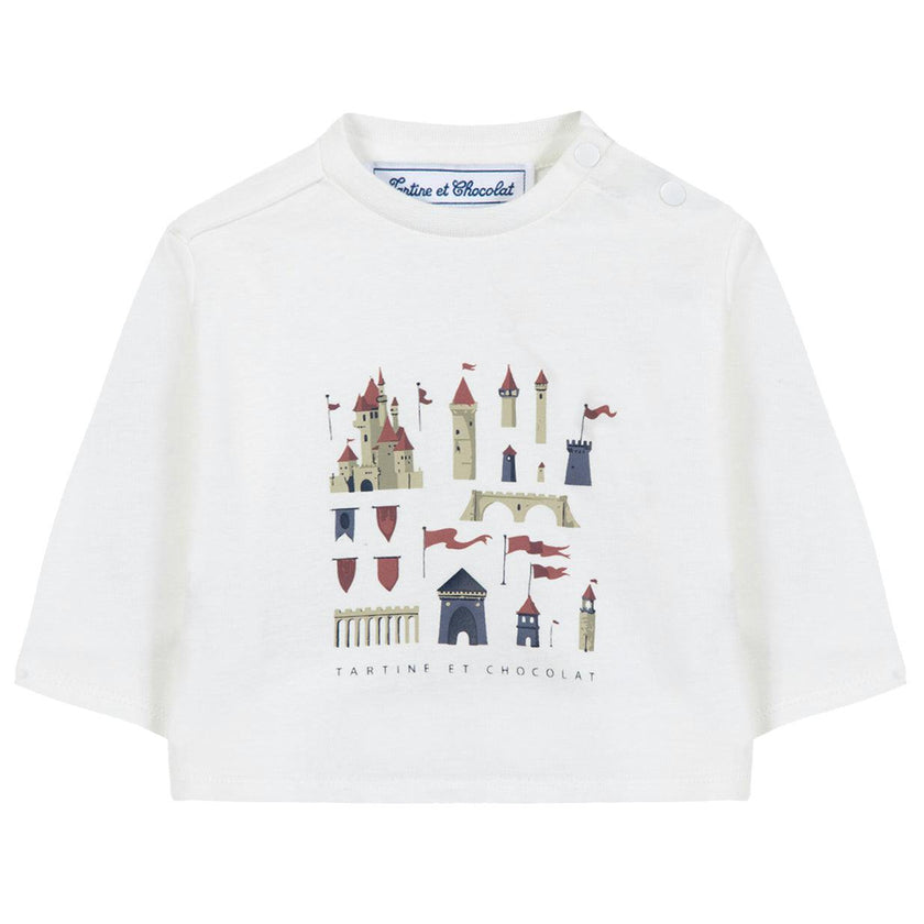 TARTINE ET CHOCOLAT Knight's Realm Baby T-shirt - Bordeaux