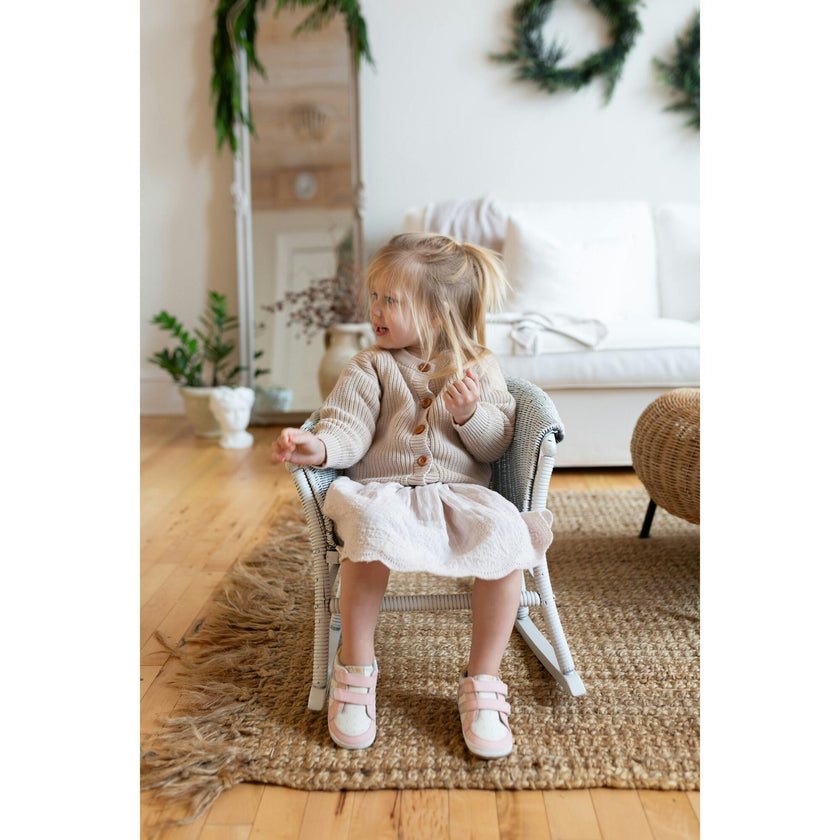 Valerie Crib Shoes, Pink