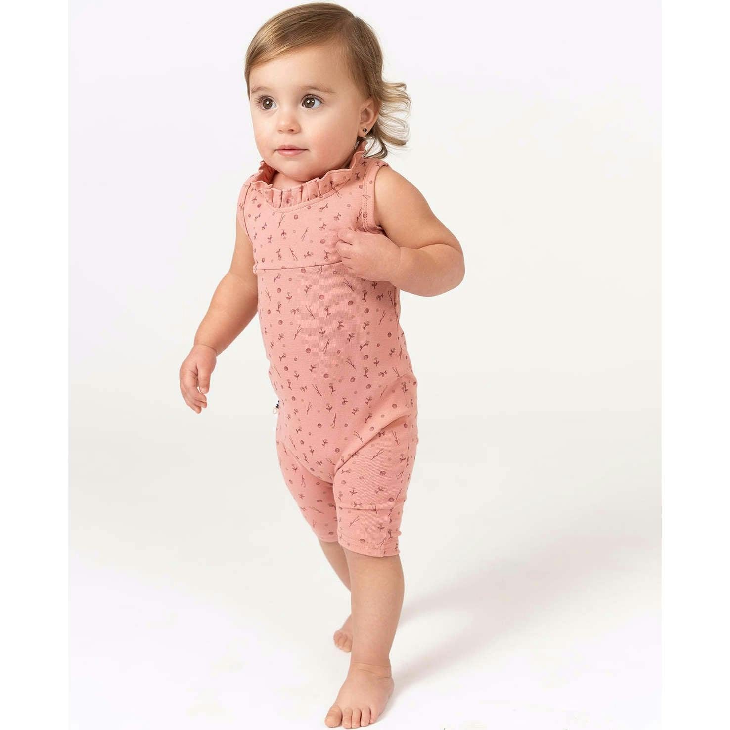 Berry Floral Footie
