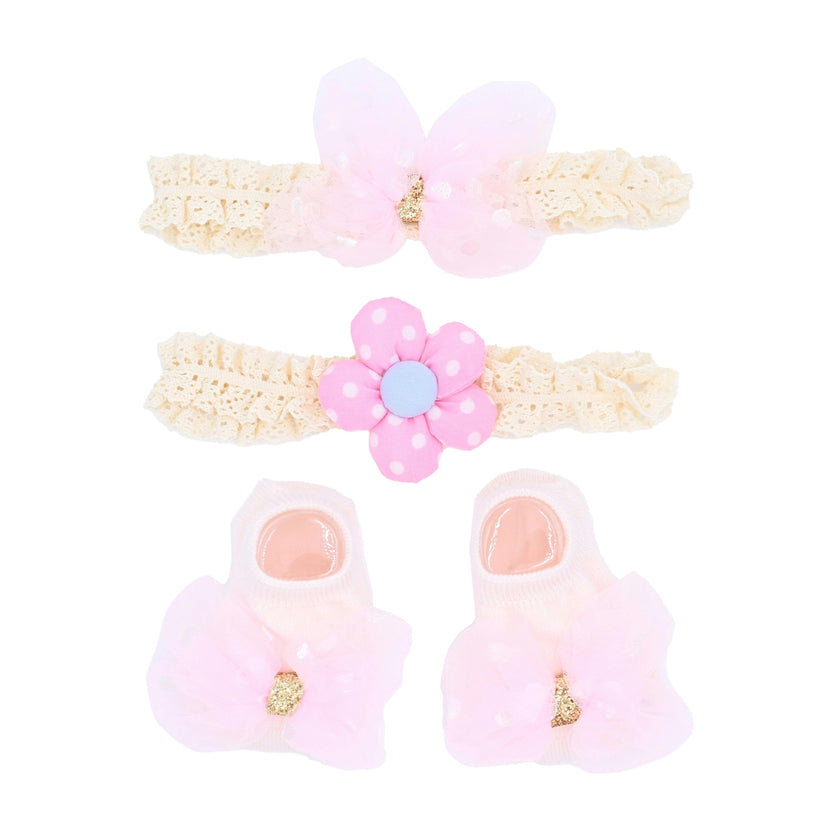 Lace Headband & Sock Gift Set