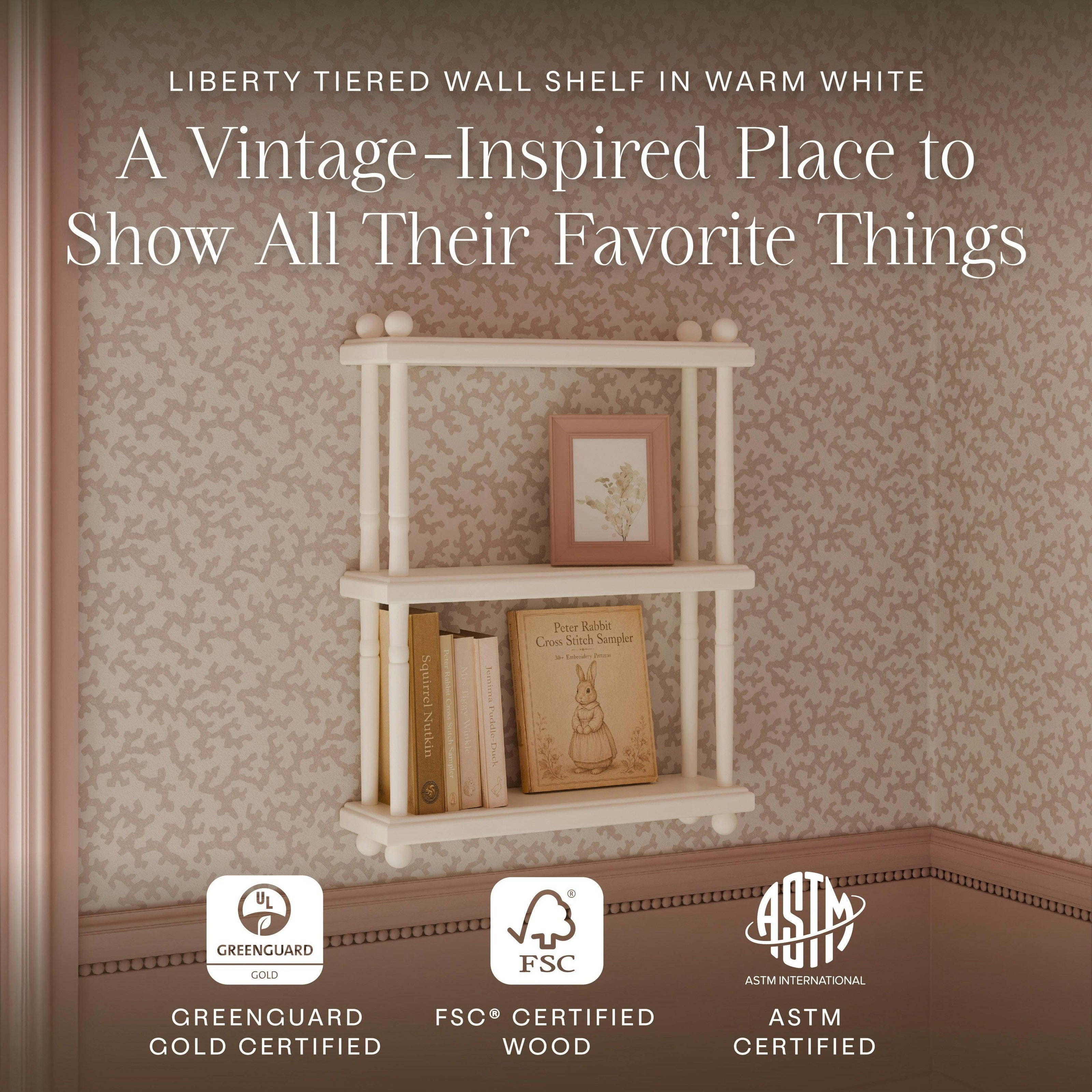 Namesake Kids Liberty Tiered Wall Shelf