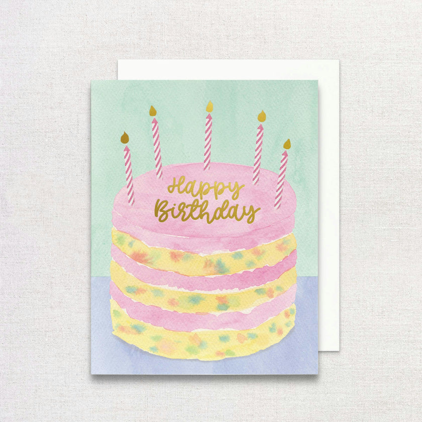 Sprinkle Cake Birthday Greeting Card