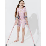 Milk & Cookies Pink Bamboo Kids Pajama Short Set