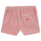 TARTINE ET CHOCOLAT Striped Cotton Baby Shorts - Rouge