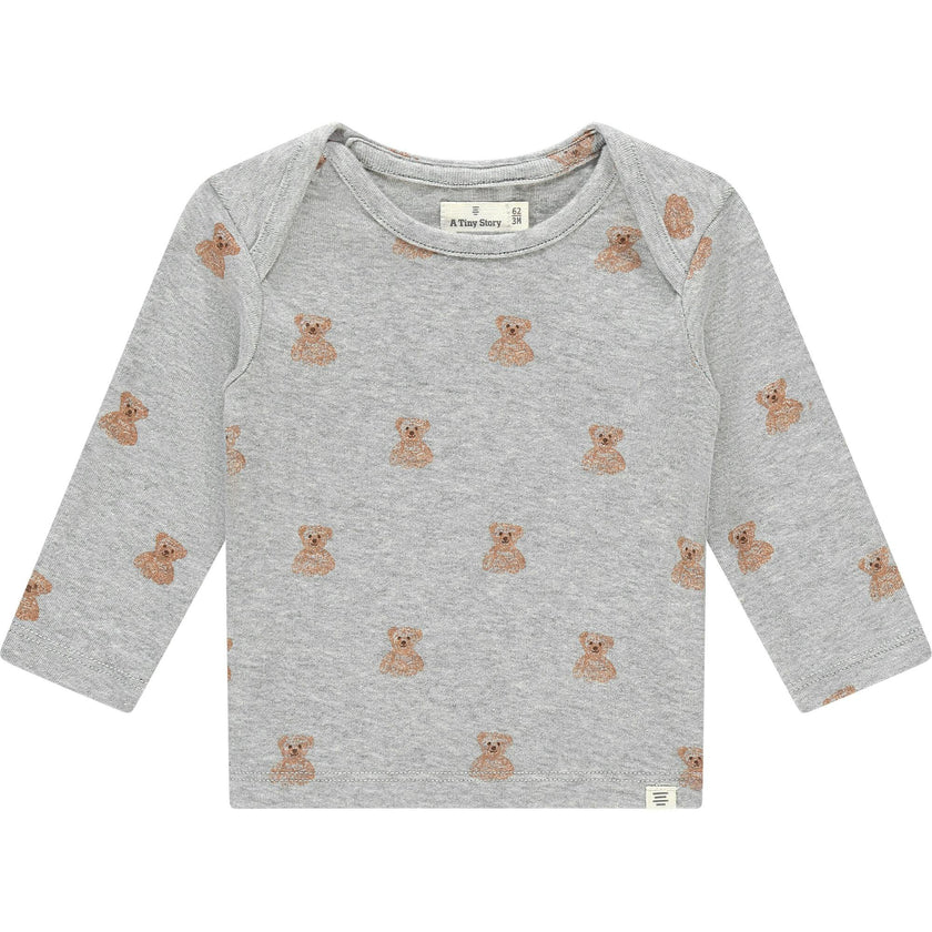 Teddy Print Long Sleeve