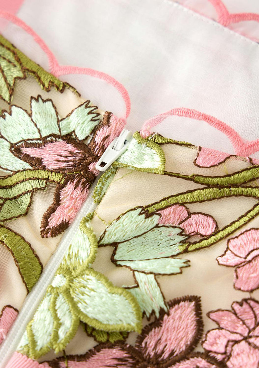 Bonnie Embroidered Mini Dress